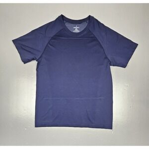 Fabletics T-Shirt Mens Large. The Training Day Blue Stretch‎ Gym Performance.